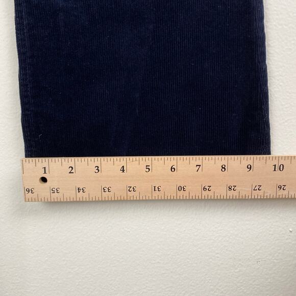 Banana Republic Corduroy Pants Size 28 Navy Blue Wide Relaxed Flare Jeans - Picture 14 of 14